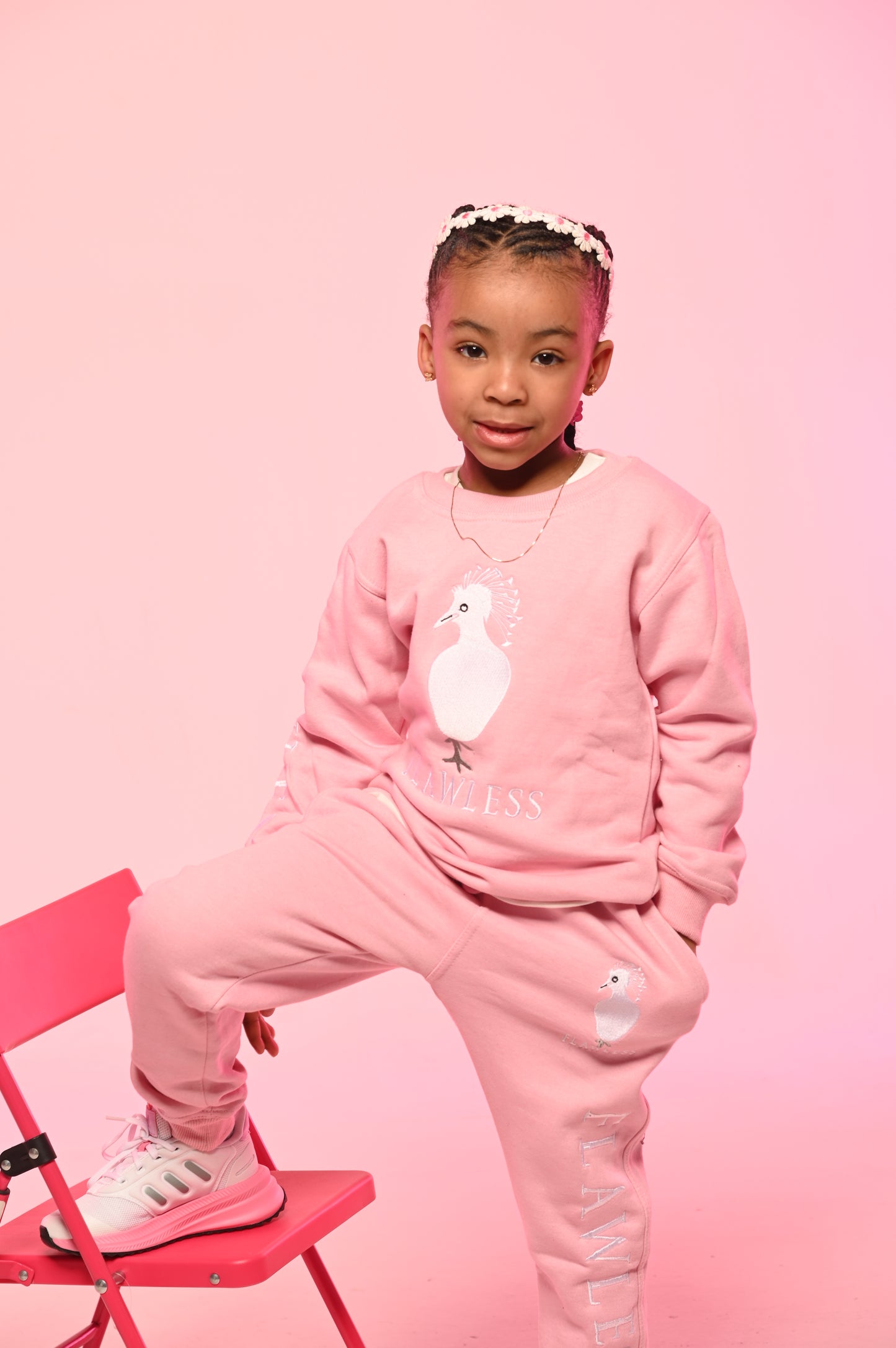 Pink/White B-More Flawless Sweatsuit