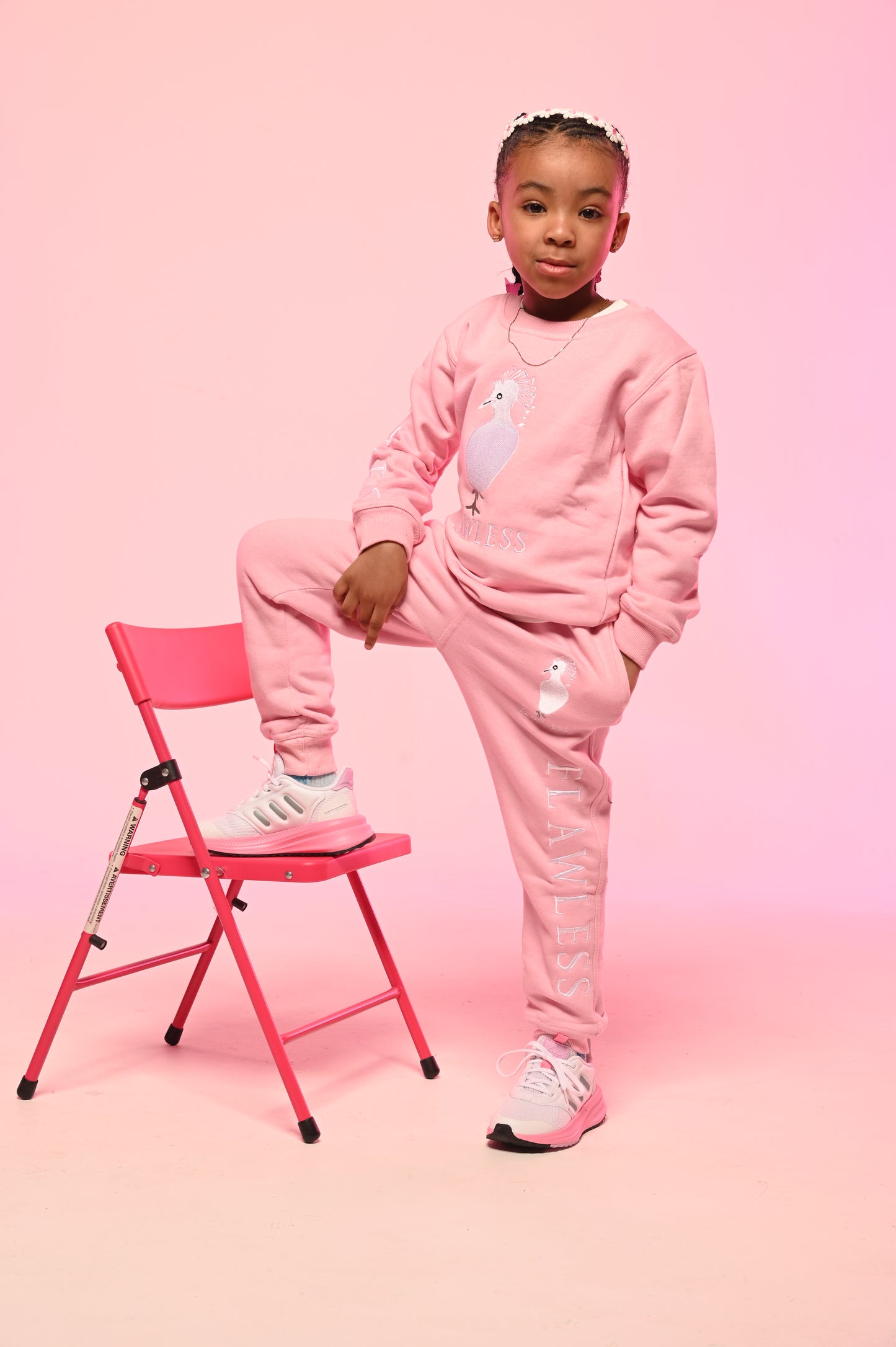 Pink/White B-More Flawless Sweatsuit