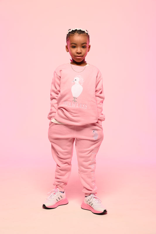 Pink/White B-More Flawless Sweatsuit